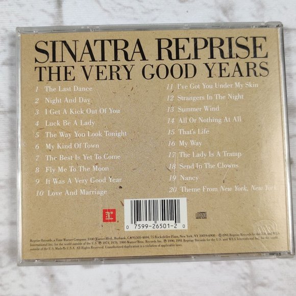 Vintage Sinatra Reprise the Very Good Years CD 1991 Big Band Swing Vocal Jazz - Picture 2 of 6